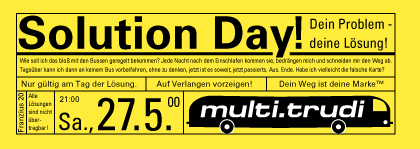 Solution Day!  flyer 27.5. 2000