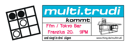 Flyer Trudi Ffm/Tokyo Bar